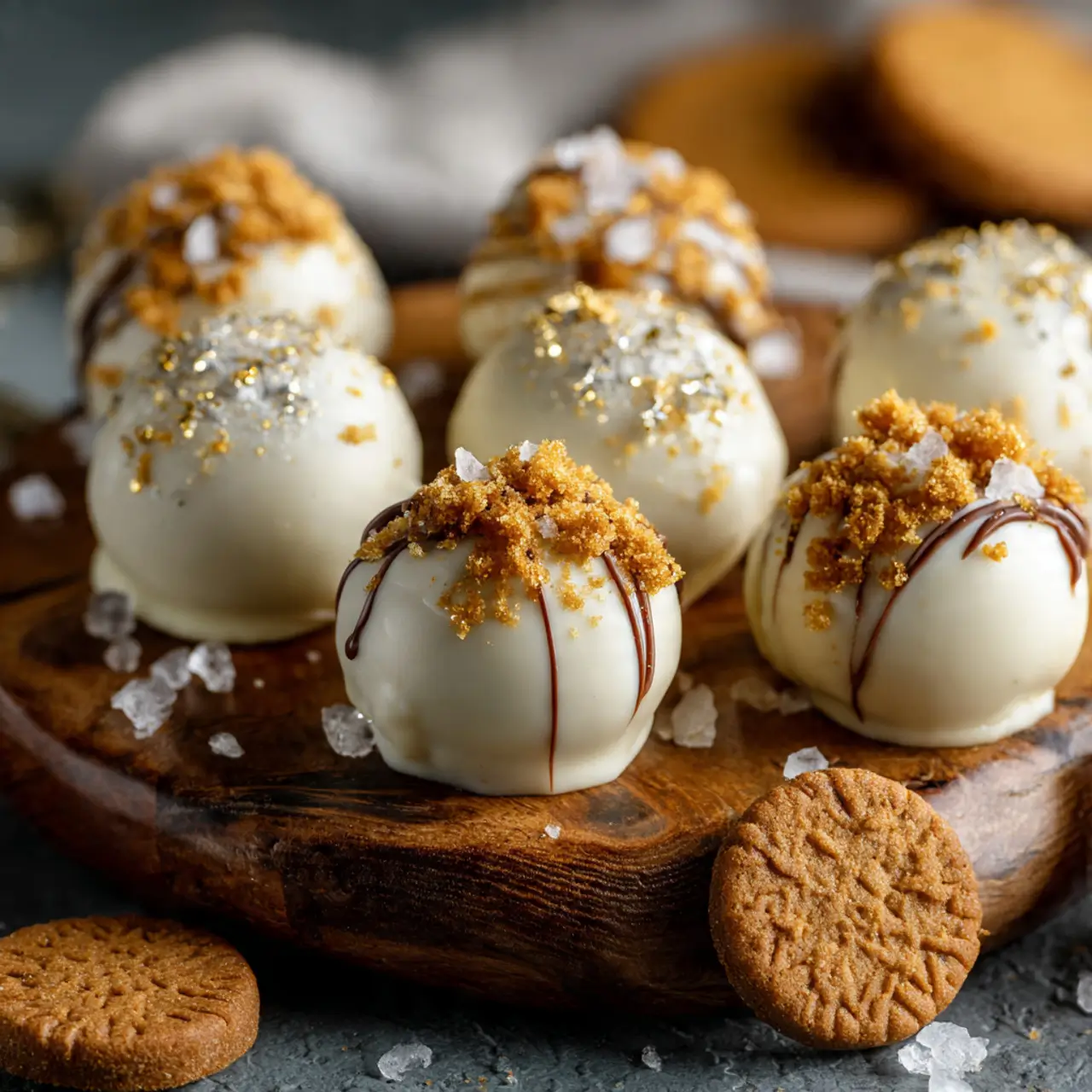 Biscoff cookie butter truffles
