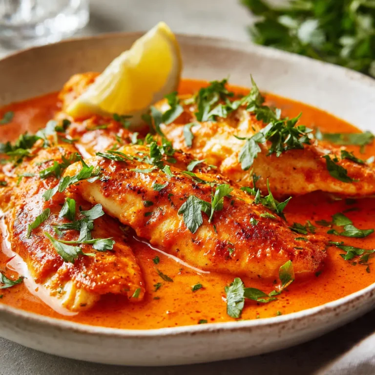 Delicious Tilapia in Roasted Pepper Sauce – Easy & Flavorful