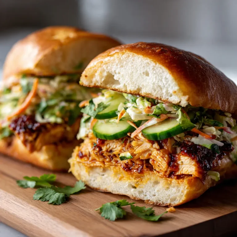 Delicious Korean BBQ Chicken Sandwich with Crunchy Slaw Recipe